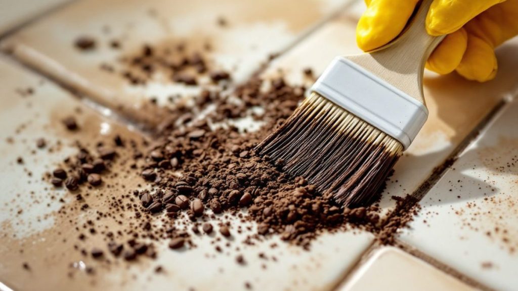 découvrez l’astuce étonnante qui associe le vinaigre blanc au marc de café : une solution naturelle et redoutable pour nettoyer efficacement les joints et différentes surfaces de la maison. testée et approuvée avec des résultats impressionnants !