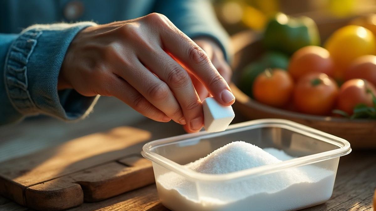 découvrez l’astuce surprenante de cette grand-mère : en plaçant simplement un cube de sucre dans son tupperware, elle élimine définitivement les mauvaises odeurs. essayez cette méthode simple et efficace à la maison !