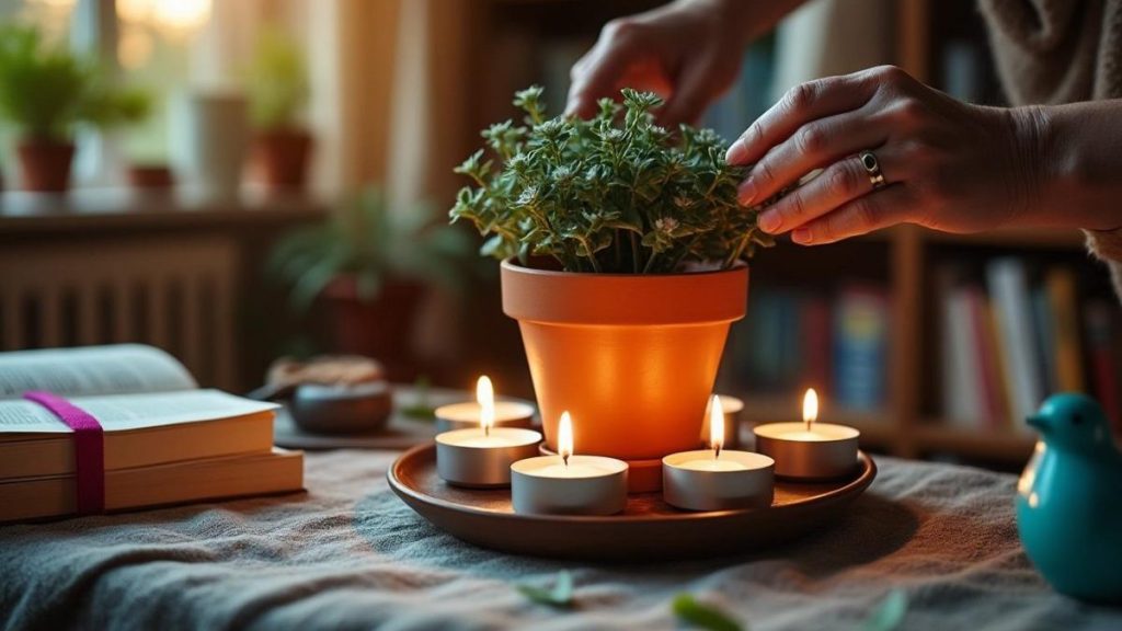 découvrez l’astuce ingénieuse de cette grand-mère : elle utilise une bougie chauffe-plat sous un pot en terre pour créer une source de chaleur surprenante et économique à la maison. vous serez étonné par le résultat !