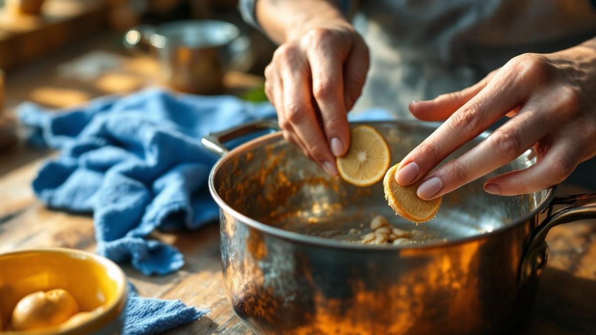 découvrez l'astuce simple et naturelle pour redonner de l'éclat à vos casseroles en cuivre : frotter une noix de muscade suffit pour les rendre brillantes comme au premier jour, sans produits chimiques.