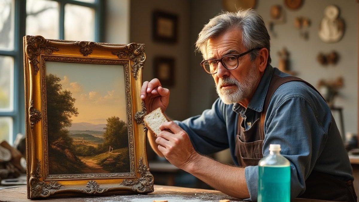 découvrez pourquoi les restaurateurs d’art utilisent du pain de mie pour nettoyer les tableaux encadrés. une astuce insolite et efficace qui pourrait transformer votre façon d’entretenir vos œuvres d’art à la maison !