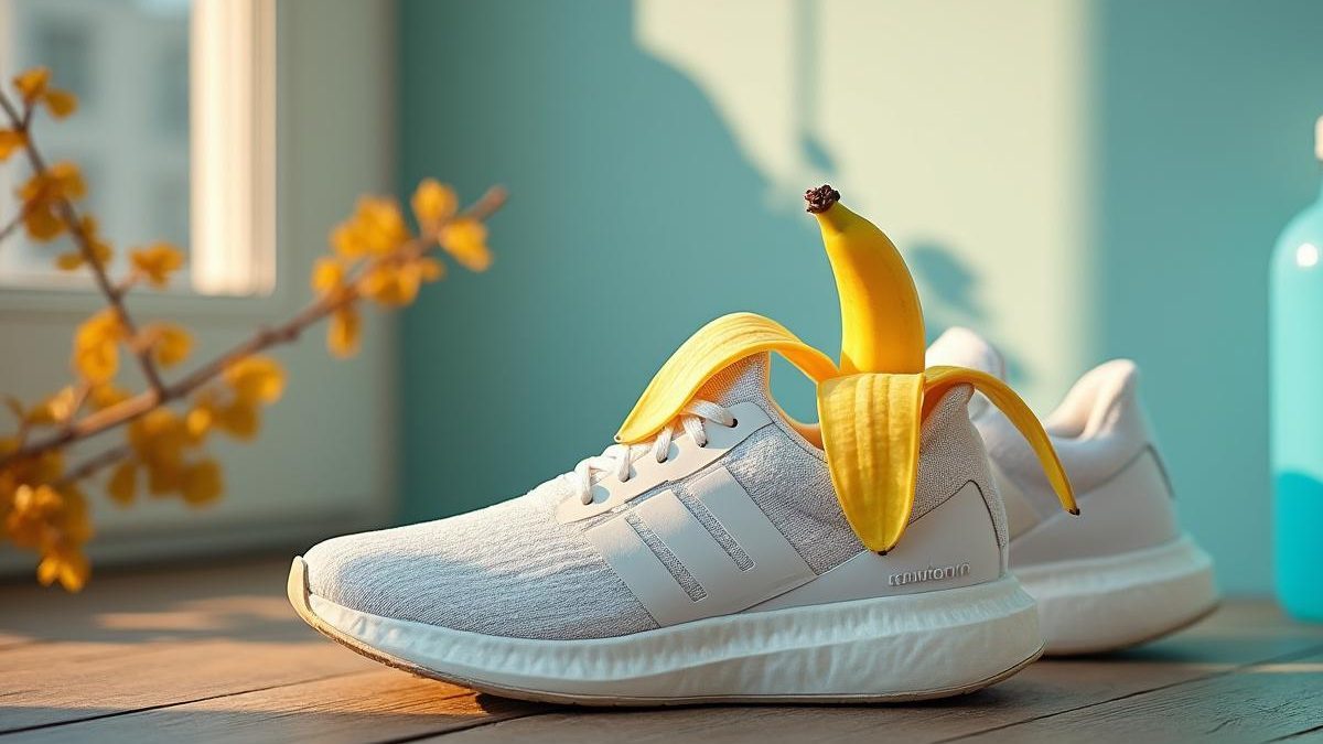 découvrez l’astuce surprenante avec des pelures de banane sur les chaussures : un geste simple et fou qui élimine les mauvaises odeurs en seulement une nuit. essayez-le, le résultat va vous étonner !